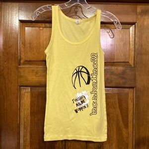 Small Texas A&M Aggies yellow Basketball Tank